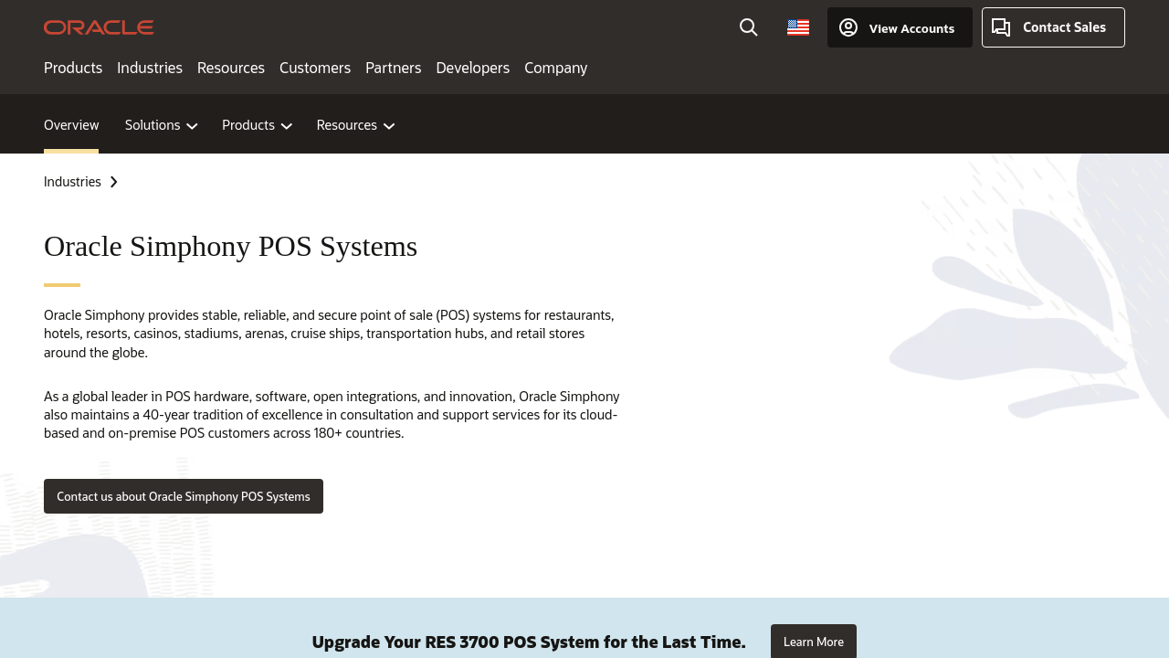 Oracle MICROS Simphony